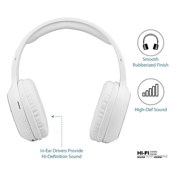 CYLO FREEWAVE Wireless Bluetooth Over Ear Headphones Lightweight Stereo - Picture 2 of 7